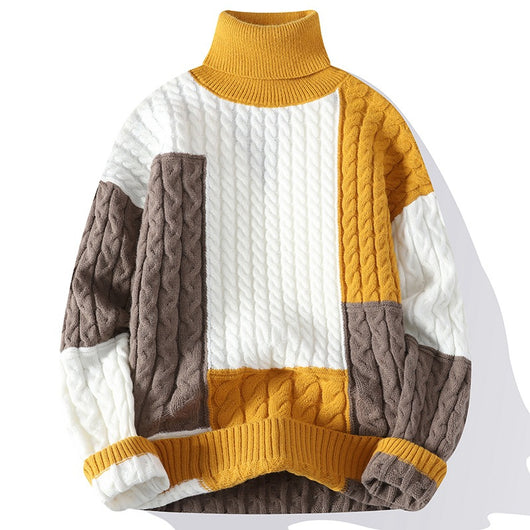 Suéter de Cuello Alto en Cashmere Puro para Parejas - Abrigo Grueso y Suave - Image 3