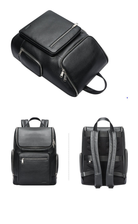 Mochila Ejecutiva de Cuero con Gran Capacidad para Viajes y Negocios - Image 6
