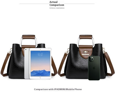 Bolso Tote de Cuero Suave Premium con Gran Capacidad para Mujer - Image 14
