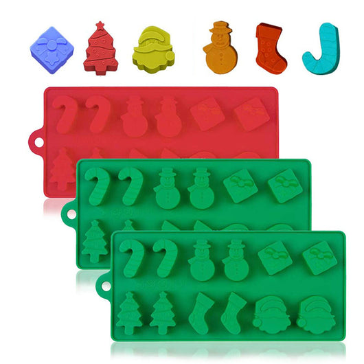 Molde de Silicona para Chocolate Árbol de Navidad con Calcetines para Personas Mayores - Image 12
