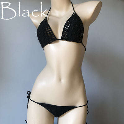 Bikini Tejido a Mano con Diseño Calado para Mujer - Image 4