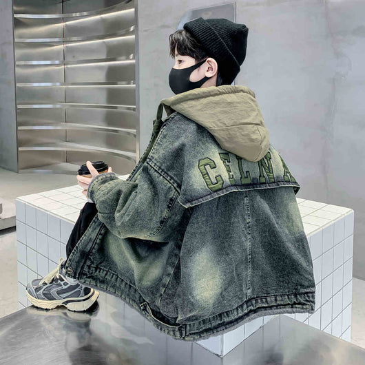 Chaqueta Denim Forrada en Fleece para Niño - Image 2