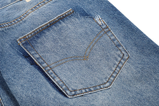 Jeans Slim Fit Desgastado con Costuras Destruidas - Image 9