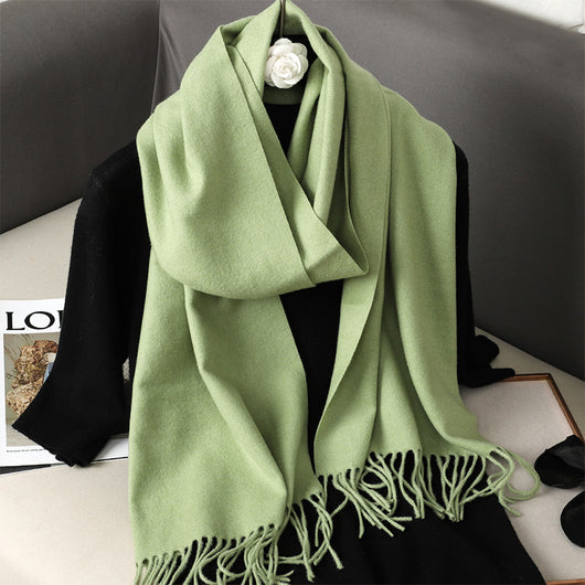 Pashmina Cálida de Color Sólido para Mujer - Chal Suave Estilo Cashmere - Image 60