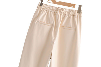 Pantalones Casuales de Cuero Sintético para Mujer - Image 11