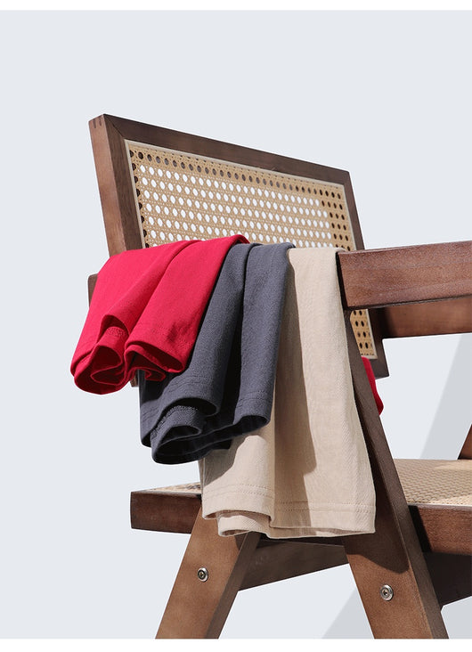 Playera Básica de Algodón Pesado sin Costuras para Hombre - Image 25