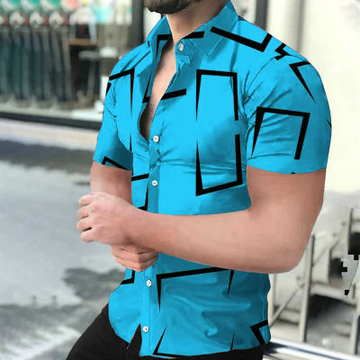 Camisa Manga Corta Hombre con Impresión Digital HD - Image 3