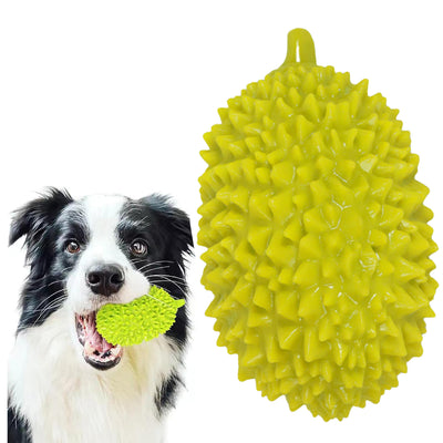 Juguete Masticable con Forma de Durian para Perros - Limpieza Dental y Entrenamiento