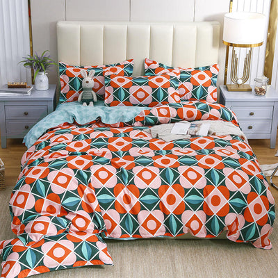 Juego de Cama Algodón Satinado de Cuatro Piezas con Funda Acolchada Reforzada - Image 4