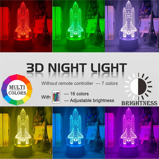 Lámpara 3D Nocturna Serie Cazas Espaciales - Image 13