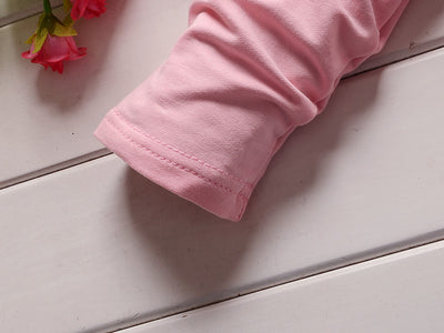 Conjunto de dos piezas: Suéter de algodón coreano con peto denim para niña - Image 5
