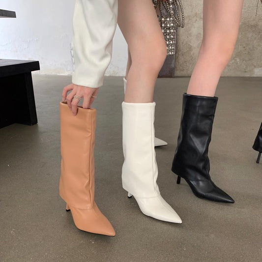Botas para Mujer Punta Afilada Primavera Otoño