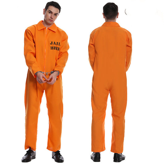 Disfraz de Preso Naranja para Hombre y Mujer - Fiesta Halloween - Image 10