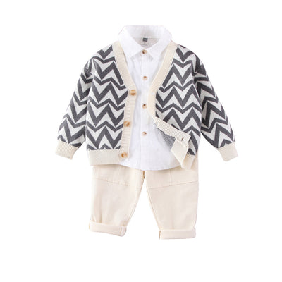 Cardigan con Solapa Estilo Onda para Niños y Niñas - Image 8