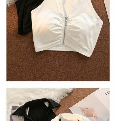 Camisola Escotada Sin Tirantes para Mujer - Estilo Americano Verano - Image 12