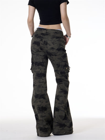 Pantalones Cargo Estilo Retro Americano con Múltiples Bolsillos - Image 3