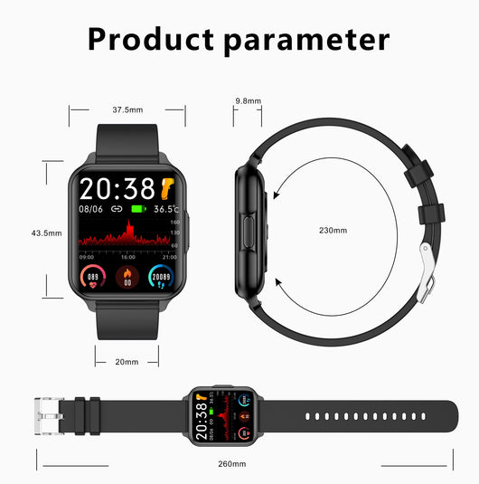 Reloj Deportivo Inteligente con Monitor de Frecuencia Cardíaca y Temperatura Corporal - Image 17