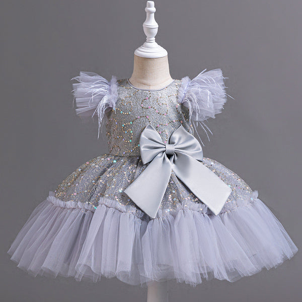 Vestido de Fiesta Infantil con Falda Tul Flores - Colección Verano