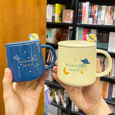 Taza de Café Personalizada de Cerámica con Tapa y Cuchara - Image 11