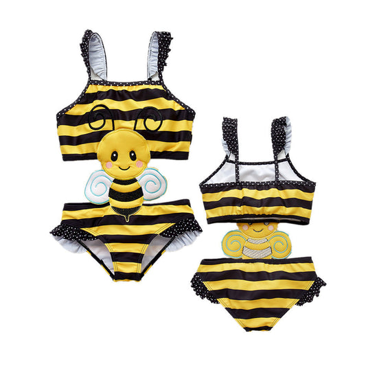 Traje de Baño Infantil de Una Pieza con Diseño Cartoon Adorable