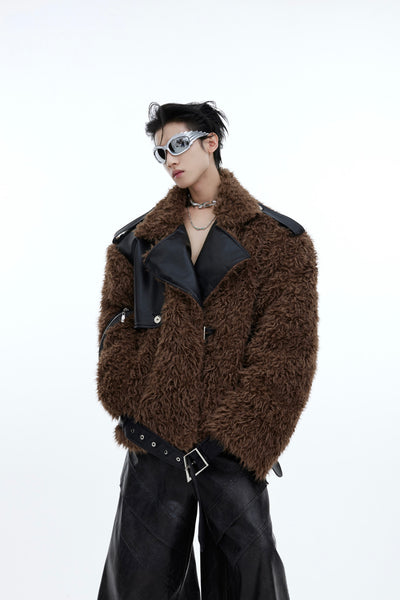 Chaqueta de Algodón Deconstruida con Pelaje Premium - Image 5