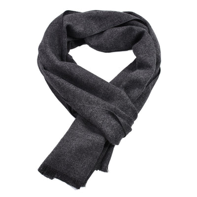 Bufanda Doble Faz de Cashmere Puro Color Liso para Hombre - Image 10
