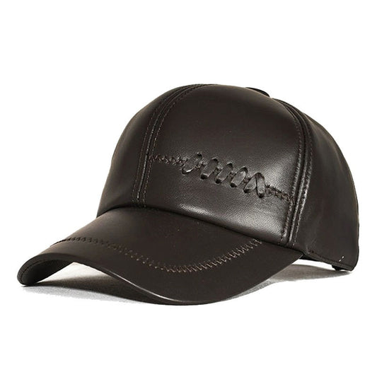 Gorra de Cuero para Hombre Otoño e Invierno - Image 2