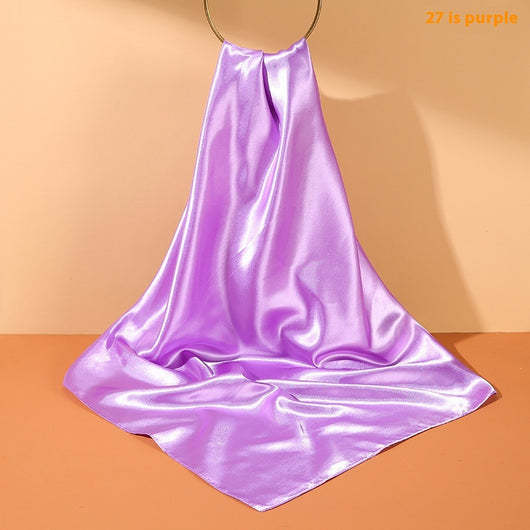 Pañuelo de Seda Artificial 90cm Satinado Brillante - Elegancia Pura - Image 30