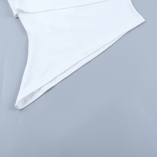 Top Cropped Ajustado con Hombros Sesgados y Espalda Abierta - Image 11