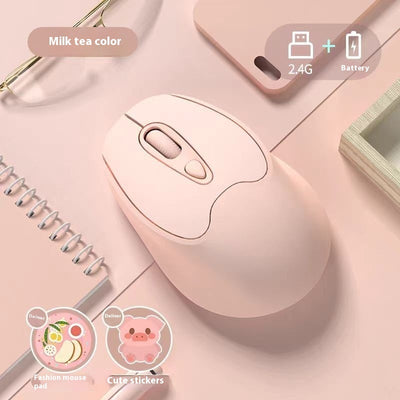 Ratón Inalámbrico Dual Bluetooth con Carga Silenciosa para Oficina y Juegos