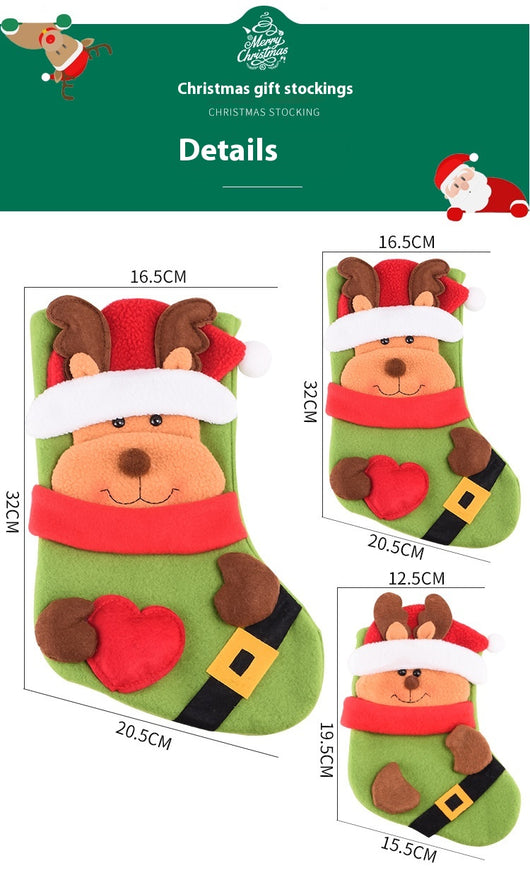 Medias Navideñas Decorativas - Juego de Tamaños Grande, Mediano y Pequeño - Image 50