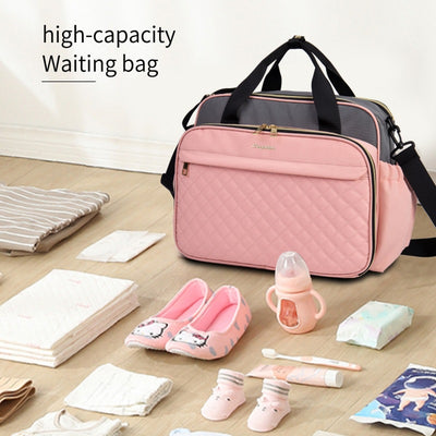 Bolsa Pañalera Crossbody Multifuncional de Gran Capacidad en Tela Oxford - Image 5