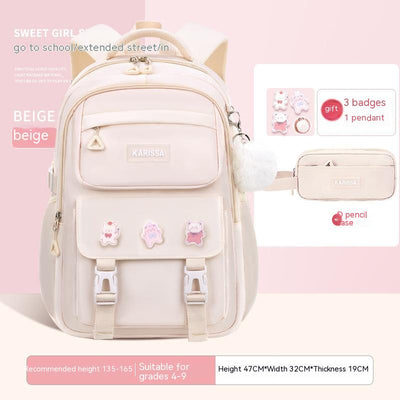 Mochila Escolar Impermeable para Niñas - Gran Capacidad y Resistente - Image 10