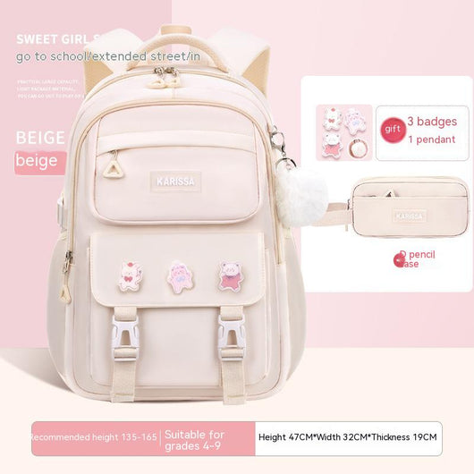 Mochila Escolar Impermeable para Niñas - Gran Capacidad y Resistente - Image 10