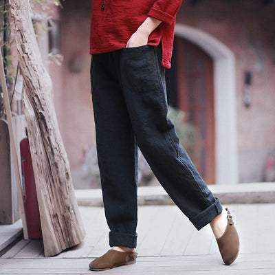 Pantalones Casuales Retro Literary - Image 9