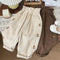 Pantalones Infantiles Cintura Alta con Bordado Floral - Estilo Occidental