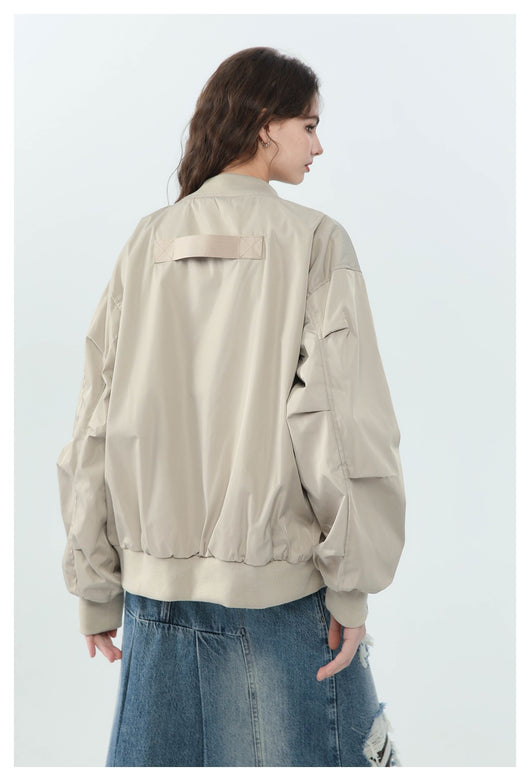Abrigo Beisbolero Holgado para Mujer - Image 14