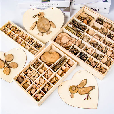 Juguete Educativo de Madera Natural - Bloques de Arte DIY para Niños Creativos - Image 13