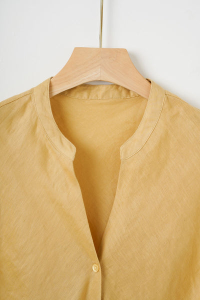 Blusa Lino Puro Cuello V Sin Mangas - Estilo Old Money Minimalista - Image 10