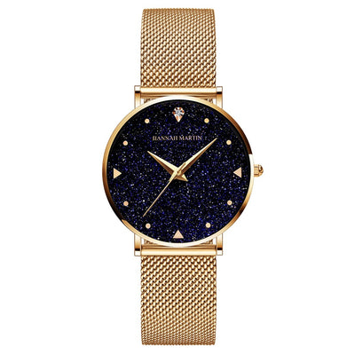 Reloj de Cuarzo Impermeable para Mujer con Diseño Estrellado Minimalista - Image 6