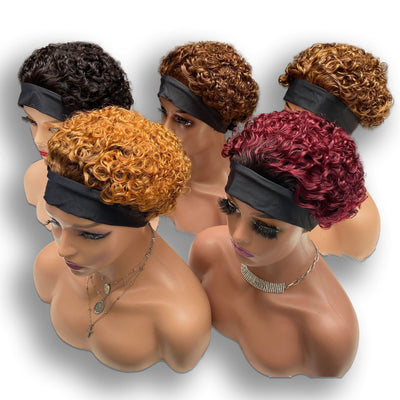 Banda para Cabello de Seda de Hielo con Cabello Humano Real Multicolor Elfa - Image 5