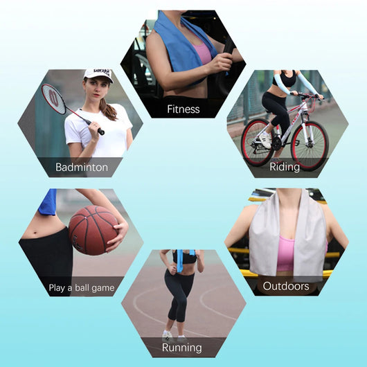Toalla Deportiva de Enfriamiento Instantáneo - Microfibra Ice Cool para Gym, Yoga y Running - Image 18