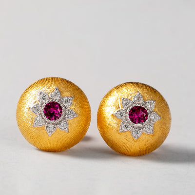 Aretes Dorados Estilo Palacio Retro con Circonitas Incrustadas - Image 5
