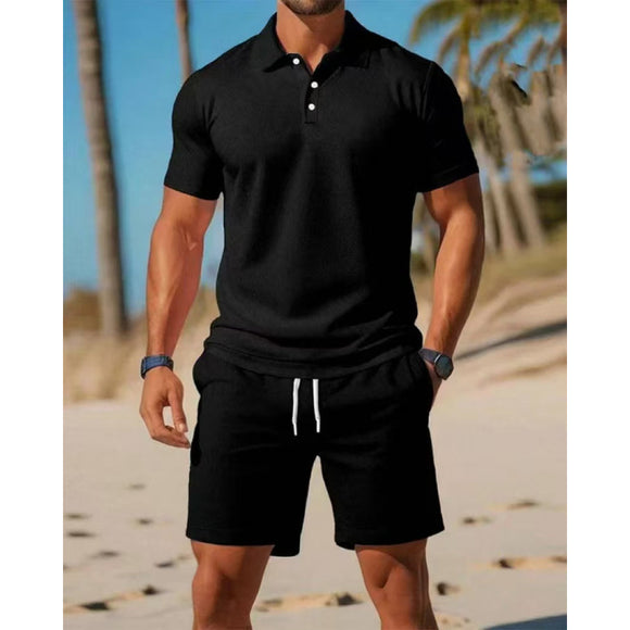 Conjunto Polo y Shorts Deportivo Slim Fit para Hombre - Perfecto para Verano