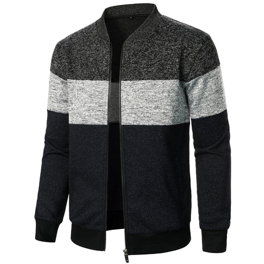 Suéter de Punto Grueso con Bloques de Color para Hombre - Image 2