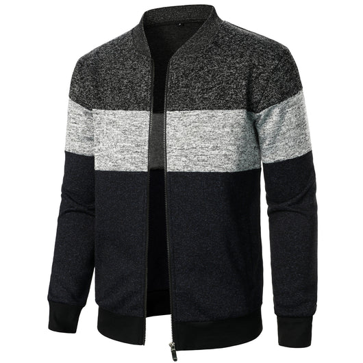 Suéter de Punto Grueso con Bloques de Color para Hombre - Image 2