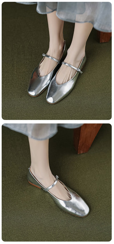 Zapatos Mary Jane Planos Cómodos de Punta Redonda para Mujer - Image 8