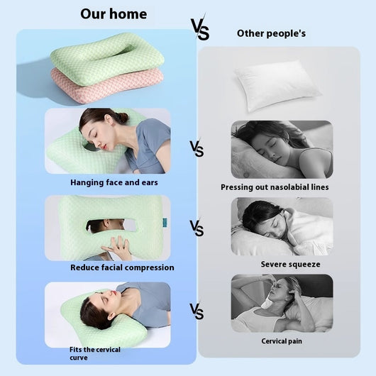 Almohada Ergonómica para Dormir Profundo sin Presión en los Oídos - Image 3