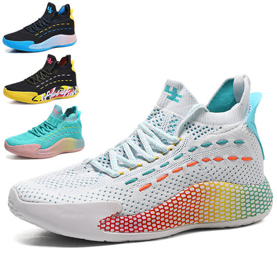 Tenis Casual Flyknit para Hombre - Sneakers Modernos Gris Cemento - Image 18