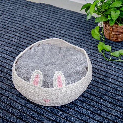 Cama Nido para Mascotas Cuatro Estaciones con Colchoneta Removible - Image 5